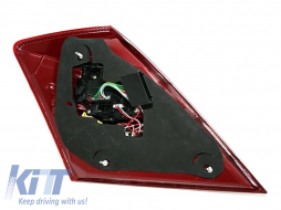 Tuning LED tail lights suitable for Mercedes S-Class W221 2006-2009 with white turn signal-image-6256792