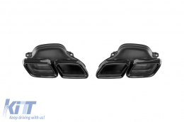 Tuning package 63 type suitable for Mercedes S class W222 2017-2020 with black exhaust tips, long wheelbase-image-6237632