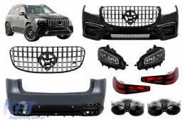 Tuning package A Design Line suitable for Mercedes GLS X167 2020-2023, after 2024, with black elements, with headlights and taillights - ABMEBK6009933