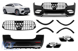 Tuning package A design type 63 suitable for Mercedes GLE Coupe C167 after 2019 with chrome elements - ABBKM6020325