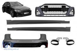image-57-Tuning package suitable for Audi A6 C8 Avant after 2018 with side skirts