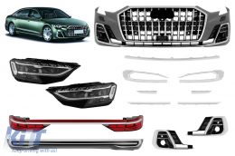 Tuning Package suitable for Audi A8 D5 2017–2022 conversion to D5PA Horch after 2023 with chrome elements - ABAUBK6007845