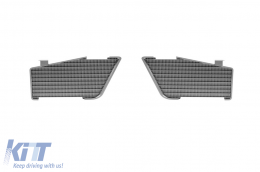 Tuning package suitable for BMW 5 Series G30 Sedan 2021-2023 with black CS5 front bumper spoiler-image-6160866