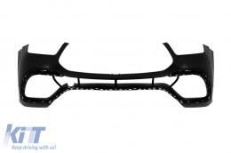 Tuning package suitable for Mercedes GLE Coupe C167 after 2019 with black trims, black grille, and black exhaust tips-image-6138569