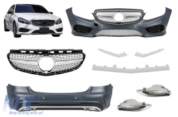 Tuning package type Line suitable for Mercedes E-Class W212 sedan 2014-2016 with chrome tips - ABMEBK6009462