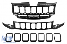 Tuning package type SRT suitable for Jeep Grand Cherokee 2014-2020 with spoilers and black tips-image-6162056