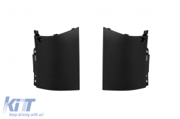 Tuning-Paket mit schwarzen Elementen und verchromtem/schwarzem Kühlergrill geeignet für Mercedes GLS X167 2020-2023 für das Modell mit A Design Linie Heckstoßstange-image-6138640