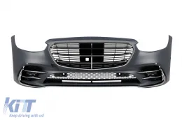 Tuning-Paket Typ 450 Silber geeignet für Mercedes S-Klasse W223 nach 2020 mit Seitenschwellern-image-6147396