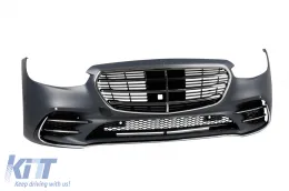 Tuning-Paket Typ 450 Silber geeignet für Mercedes S-Klasse W223 nach 2020 mit Seitenschwellern-image-6147397