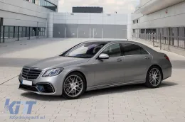 Tuning-Paket Typ 63 geeignet für Mercedes S-Klasse W222 2017-2020 mit schwarzen Endrohren, ohne Seitenschweller-image-6142215