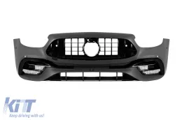 Tuning-Paket Typ 63 geeignet für Mercedes E-Klasse W213 Limousine nach 2020 mit schwarzen Endrohren und Elementen-image-6142217