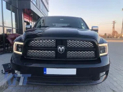 Tuning-Scheinwerfersatz geeignet für Dodge Ram 2009-2018 mit schwarzem Gehäuse, links und rechts-image-6152841