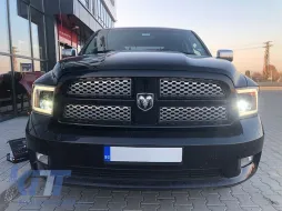 Tuning-Scheinwerfersatz geeignet für Dodge Ram 2009-2018 mit schwarzem Gehäuse, links und rechts-image-6152842