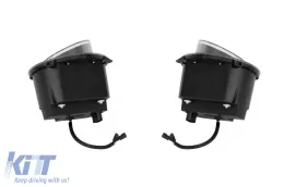 Tuning-Scheinwerfersatz geeignet für Mercedes G-Klasse W463 mit W464-Design 1989-2018 mit schwarzem Gehäuse, links und rechts-image-6149975