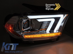 Tuning-Scheinwerfersatz mit dynamischen Blinkern geeignet für Dodge Durango 2010-2013 mit Chrombasis-image-6238374