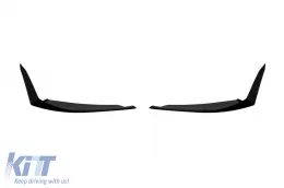 Tuning spoiler Mercedes C-osztály W206, S206 2021-tól A Design Line első lökhárítóhóz, fekete lakk-image-6146682