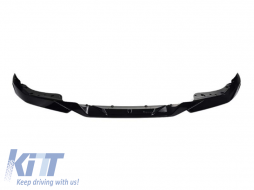 Tuning spoiler suitable for front M bumper on BMW Series 4 G22 coupe after 2022, black lacquer - ABBMSX6009380