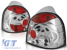 Tuning tail light kit suitable for Renault TWINGO 03.1993-2007 with chrome base, left and right