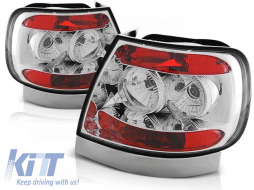 Tuning tail light set suitable for Audi A4 11.1994-09.2000 sedan with chrome base, left and right - ABAUTX6010743