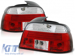 Tuning tail light set suitable for BMW E39 09.1995-08.2000 sedan with red and white base, left and right - ABBMTX6010753