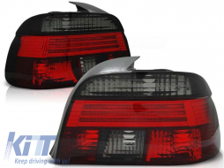 Tuning tail light set suitable for BMW E39 09.1995-08.2000 sedan with red and smoked base, left and right - ABBMTX6010755