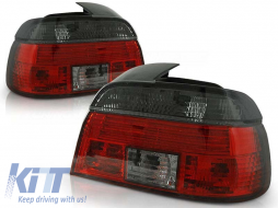 Tuning tail light set suitable for BMW E39 09.1995-08.2000 sedan with red and smoked base, left and right - ABBMTX6010765