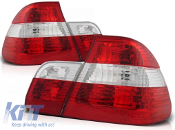 Tuning tail light set suitable for BMW E46 05.1998-08.2001 sedan with red and white base, left and right - ABBMTX6010757