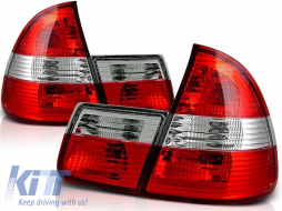 Tuning tail light set suitable for BMW E46 1999-2005 estate with red and white base, left and right - ABBMTX6010761