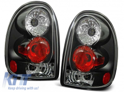 Tuning tail light set suitable for Chrysler Voyager 1996-02.2001 with black base, left and right - ABTLC6021451