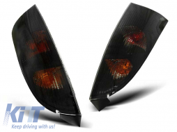 Tuning tail light set suitable for Ford FOCUS 1 10.1998-10.2004 hatchback fully smoked, left and right - ABFOTX6010785