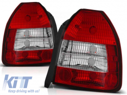 image-26-Tuning tail light set suitable for Honda CIVIC 09.1995-02.2001 3 doors with red and white base, left and right