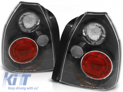 Tuning tail light set suitable for Honda CIVIC 09.1995-02.2001 3 doors with black base, left and right - ABHOTX6010792
