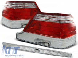 Tuning tail light set suitable for Mercedes W140 1995-10.1998 with red and white base, left and right - ABMETX6010804
