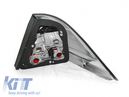 Tuning tail light set suitable for Mercedes S-Class W220 1998-2005 with red and white base, left and right - ABMETX6010809