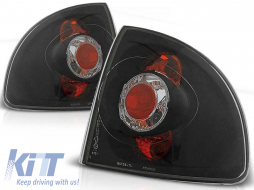 Tuning tail light set suitable for Opel ASTRA F 09.1991-08.1997 sedan, convertible with black base, left and right - ABOPTX6010815