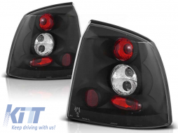 Tuning tail light set suitable for Opel ASTRA G 09.1997-02.2004 3/5 doors, hatchback with black base, left and right - ABOPTX6010823