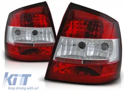 image-57-Tuning tail light set suitable for Opel ASTRA G 09.1997-02.2004 3/5 doors, hatchback with red and white base, left and right