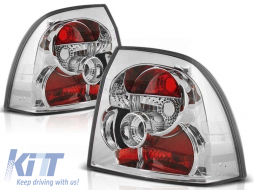 Tuning tail light set suitable for Opel VECTRA B 1999-03.2002 sedan/hatchback with chrome base, left and right - ABOPTX6010820