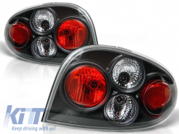 Tuning tail light set suitable for Renault MEGANE 1996-10.2002 coupe, convertible with black base, left and right - ABTLR6021464