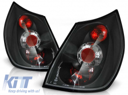 Tuning tail light set suitable for Renault SCENIC 06.2003-02.2006 with black base, left and right - ABTLR6021467