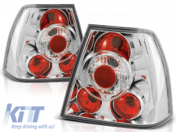 Tuning tail light set suitable for Volkswagen BORA 09.1998-07.2005 sedan with chrome base, left and right - ABTLV6021491