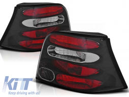 Tuning tail light set suitable for Volkswagen GOLF 4 09.1997-09.2003 hatchback with black base, left and right - ABTLV6021494