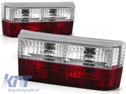 image-17-Tuning tail light set suitable for Volkswagen Golf Mk1 1974-1980 hatchback, Golf Mk1 1979-1983 convertible with red and white base, left and right