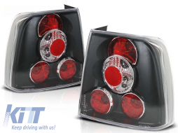 Tuning tail light set suitable for Volkswagen PASSAT B5 11.1996-08.2000 sedan with black base, left and right - ABTLV6021498