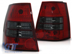 Tuning tail light set suitable for Volkswagen GOLF 4 / BORA 1999-2006 estate with red and smoked base, left and right - ABTLV6021507
