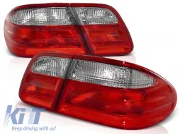 image-37-Tuning tail lights suitable for Mercedes W210 E-Class 1995-03.2002 sedan with red and white base, left and right