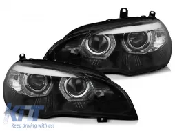 image-3-Tuning Xenon-Scheinwerferkit geeignet für BMW X5 E70 2007-2010 mit schwarzem Gehäuse, links und rechts