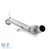 Tuyau de remplacement downpipe en acier inoxydable Motorsport adapté pour BMW E81 E82 E87 E88 Diesel-image-6200770