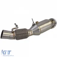 Tuyau de remplacement downpipe en acier inoxydable Motorsport adapté pour BMW Série 5 F10 F11 N20 520i 528i-image-6206786