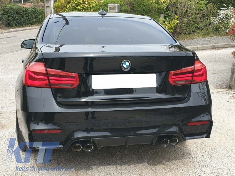 Twin Double Exhaust Systems Muffler Tips Suitable For Bmw 3 Series F30 F31 11 18 M3 M Sport Design Carpartstuning Com